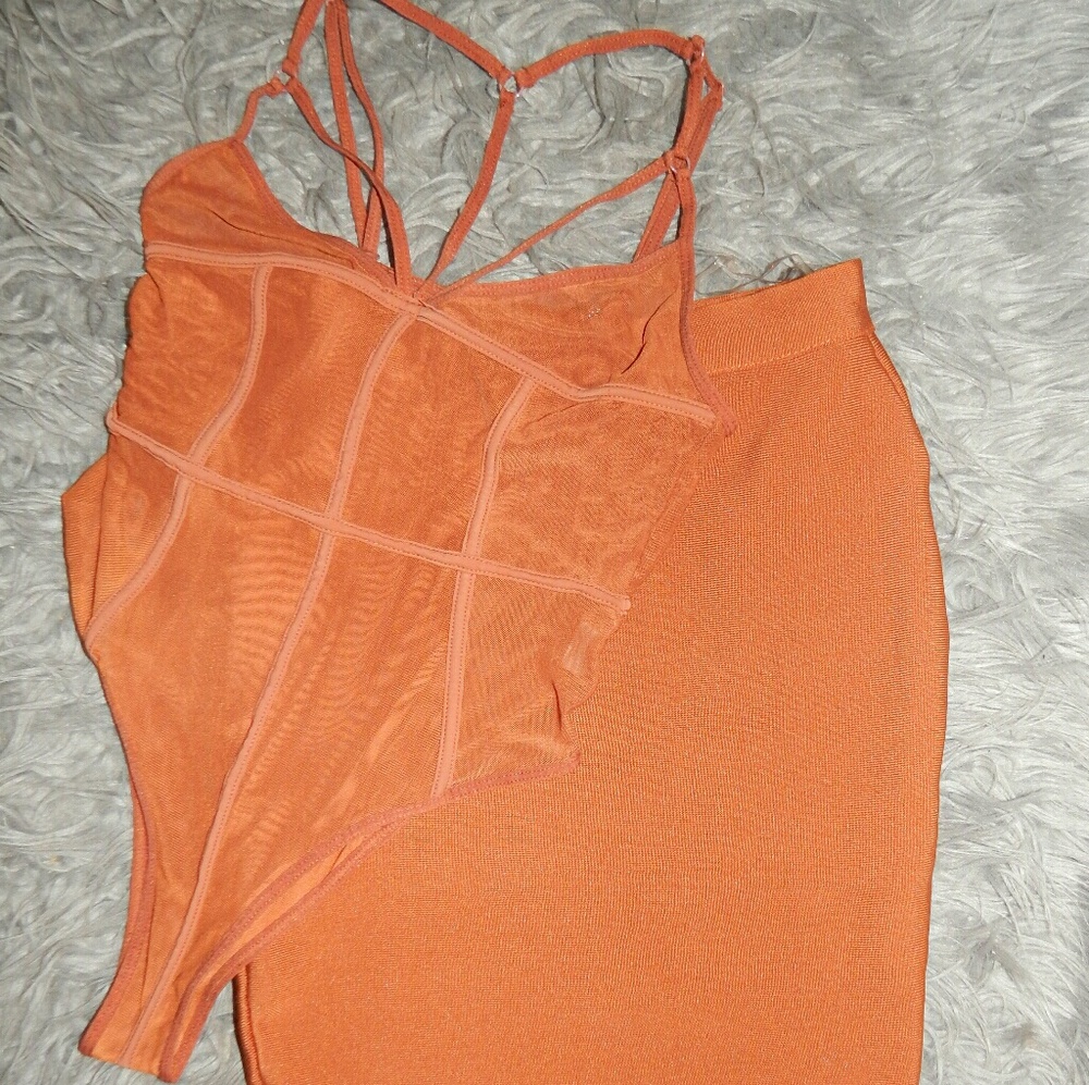 2 Piece Bandage Skirt and Bodysuit